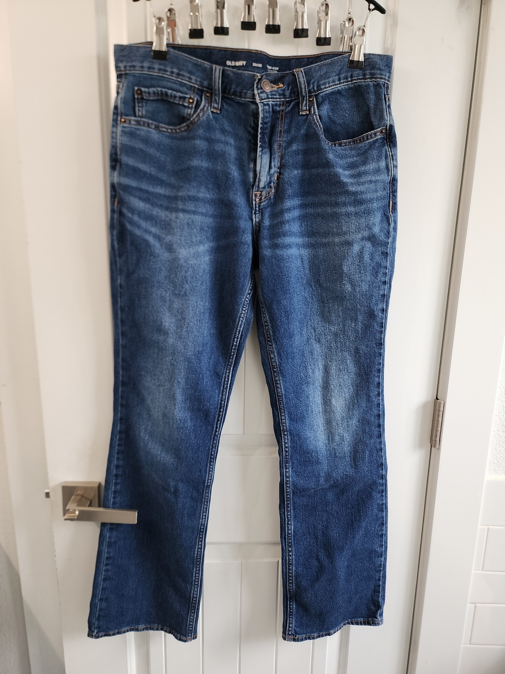 32x32 Old Navy Mens Blue Straight-Leg Jeans - Picture 1 of 3